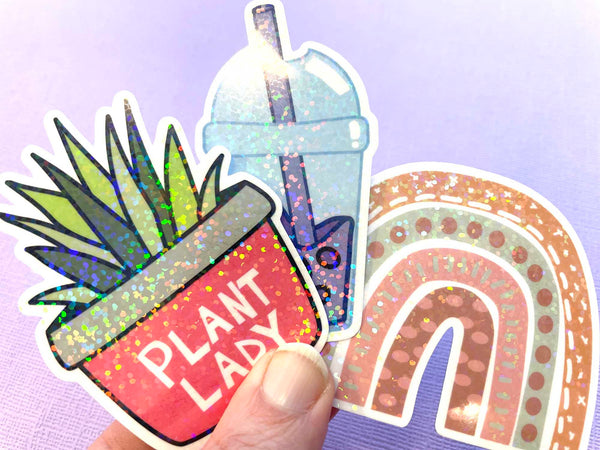 Die Cut Sticker: Boho Rainbow