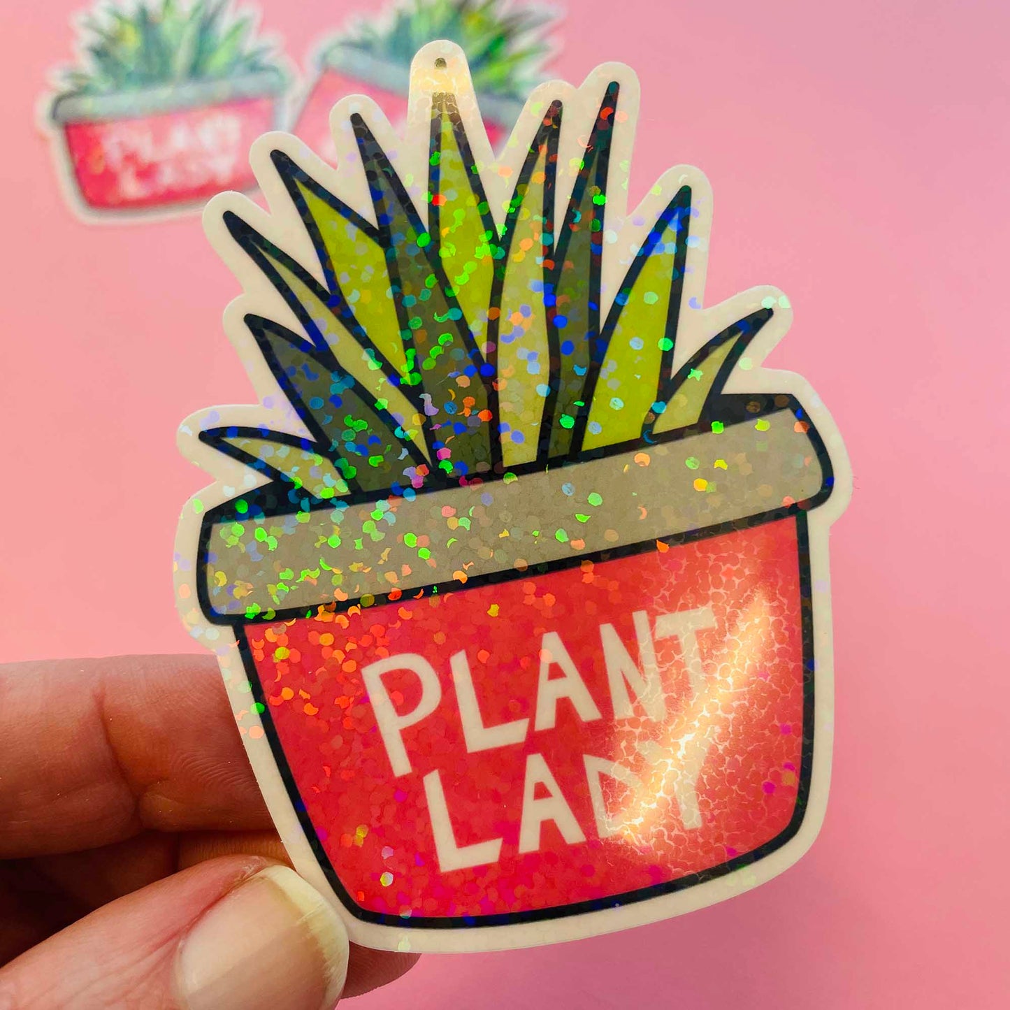 Die Cut Sticker: Plant Lady