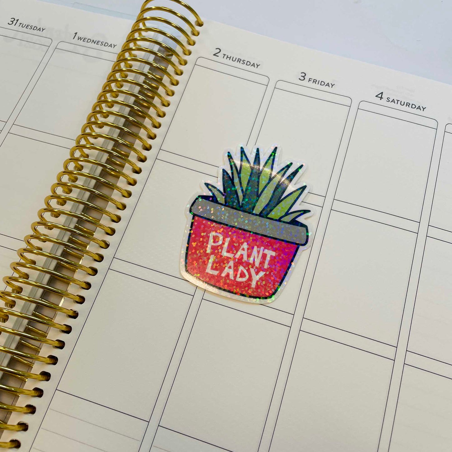 Die Cut Sticker: Plant Lady