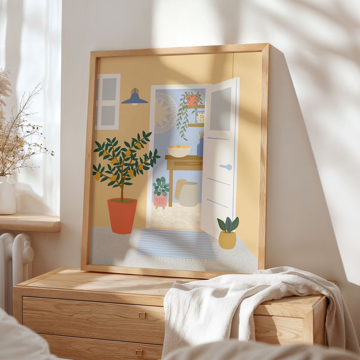 Art Print: Welcome Home Yellow