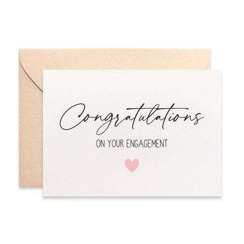 Congratulations Engagement Greeting Card by mumandmehandmadedesigns- An Australian Online Stationery and Card Shop