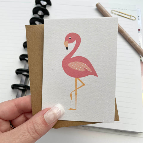 Single (1): MINI Card: Flamingo
