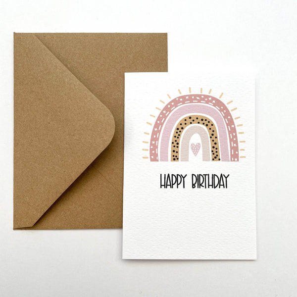 Single (1): MINI Card: Pink Rainbow