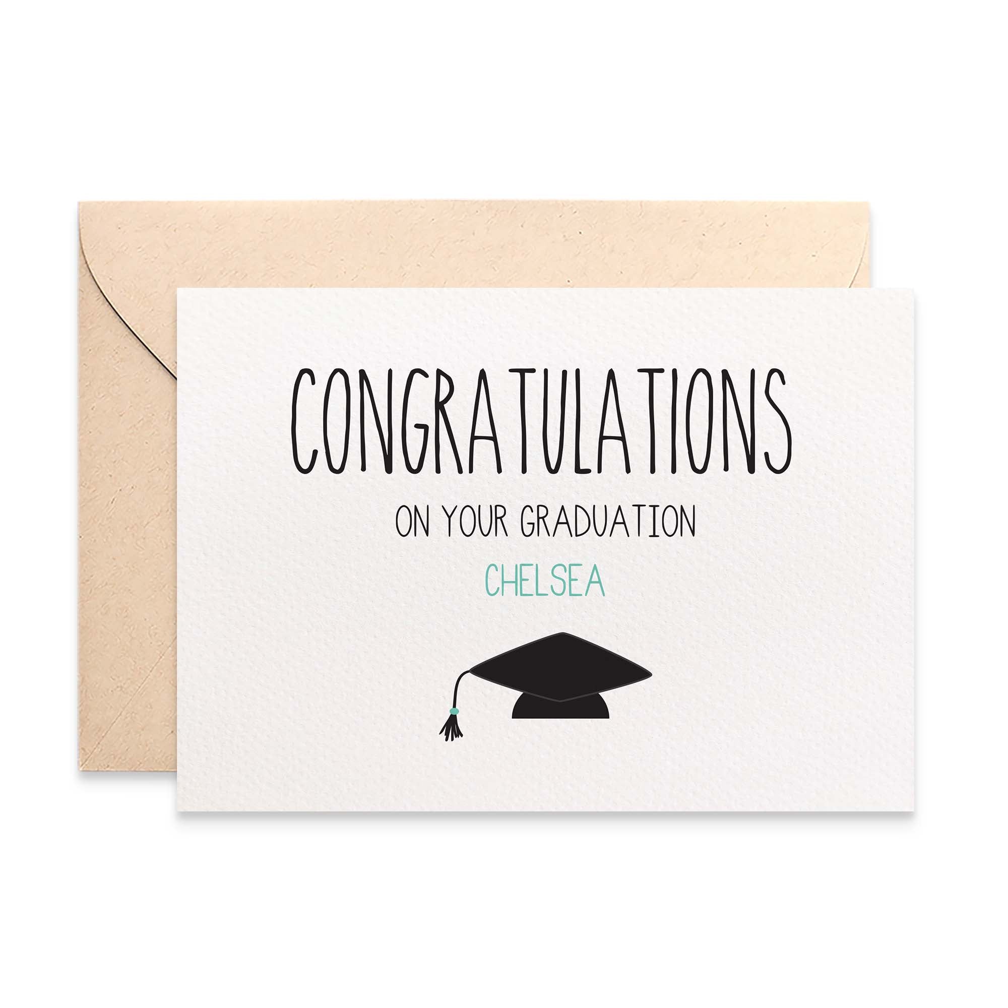 Personalised Graduation Greeting Card by mumandmehandmadedesigns- An Australian Online Stationery and Card Shop