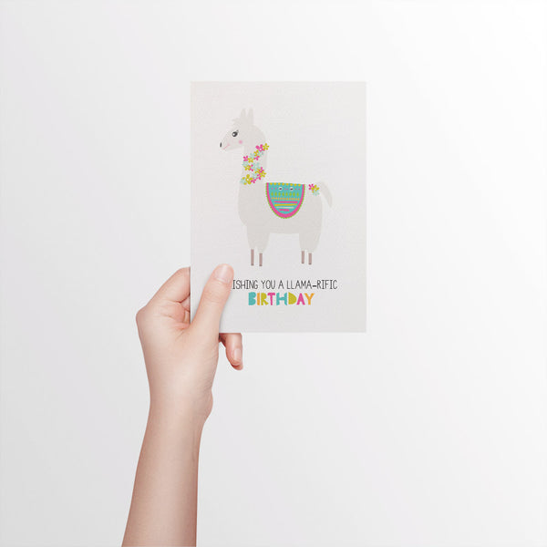 Llama Greeting Card by mumandmehandmadedesigns- An Australian Online Stationery and Card Shop