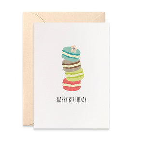 Sweet Macaroons Greeting Card by mumandmehandmadedesigns- An Australian Online Stationery and Card Shop