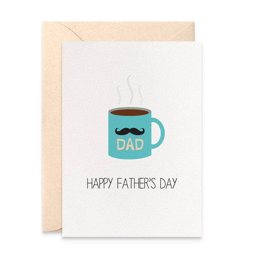 Hot Coffee Mug Greeting Card by mumandmehandmadedesigns- An Australian Online Stationery and Card Shop