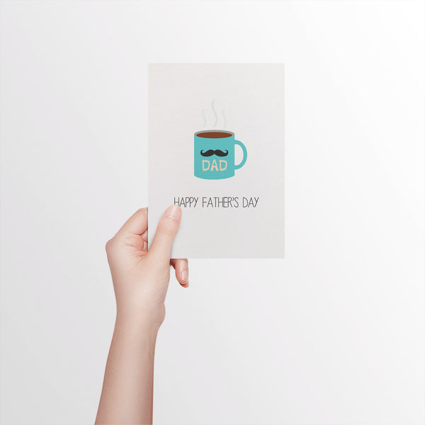 Hot Coffee Mug Greeting Card by mumandmehandmadedesigns- An Australian Online Stationery and Card Shop