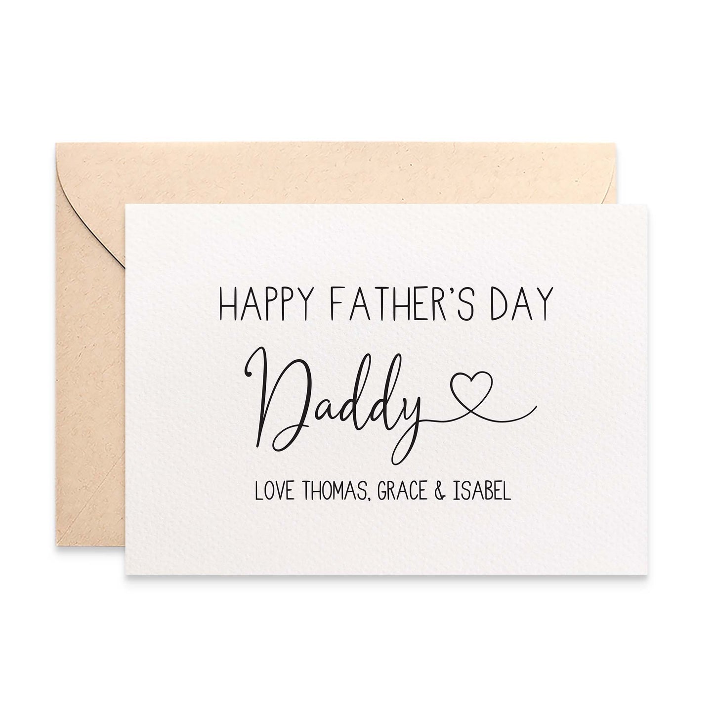 Personalised Father's Day Greeting Card by mumandmehandmadedesigns- An Australian Online Stationery and Card Shop