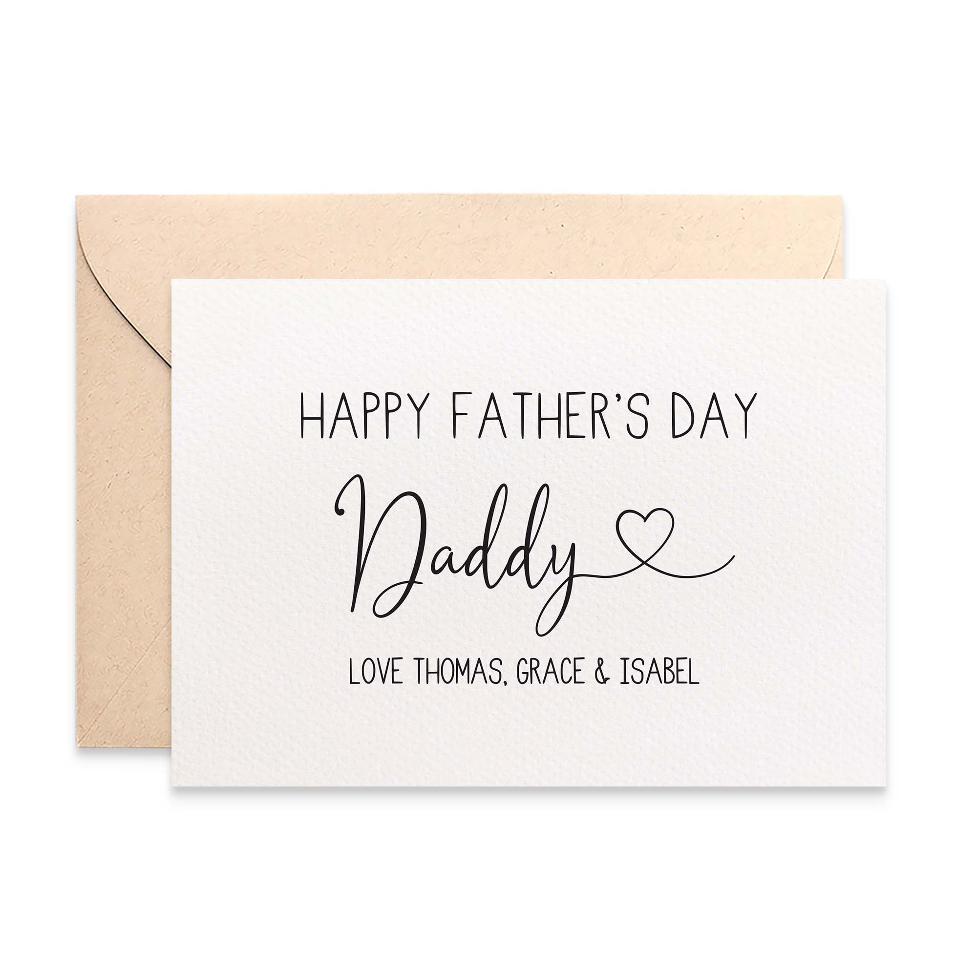 Personalised Father's Day Greeting Card by mumandmehandmadedesigns- An Australian Online Stationery and Card Shop