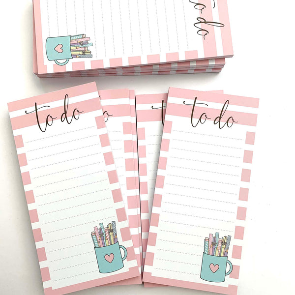 Pink Pen Mug Notepad DL