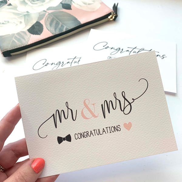 Set of 3 - Wedding Greeting Cards by mumandmehandmadedesigns- An Australian Online Stationery and Card Shop