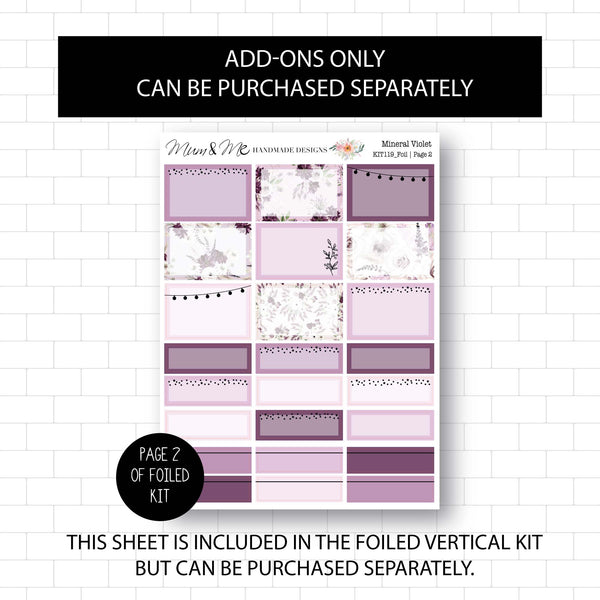 Foiled Kit: Mineral Violet (ROSE GOLD FOIL)
