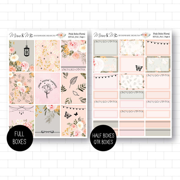 Foiled Kit: Pink Floral Boho (ROSE GOLD FOIL)