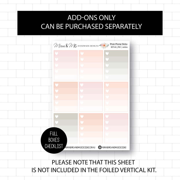 Foiled Kit: Pink Floral Boho (ROSE GOLD FOIL)