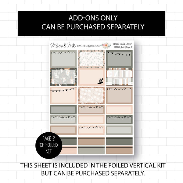 Foiled Kit: Floral Book Lover (ROSE GOLD FOIL)