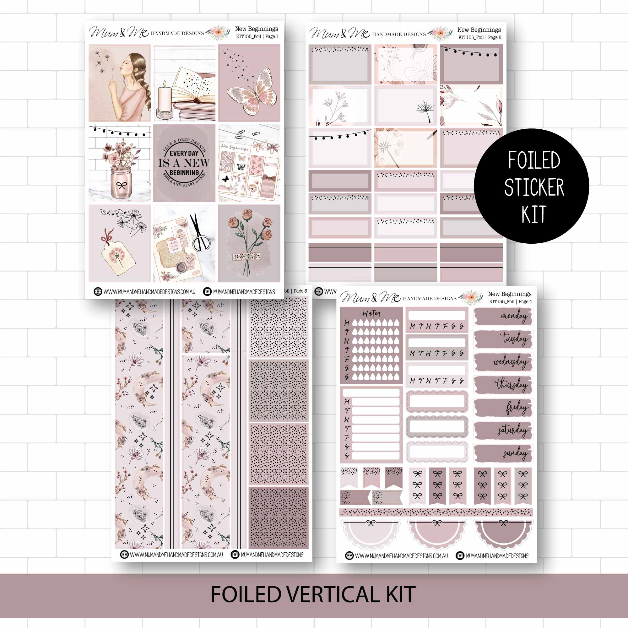 Foiled Kit: New Beginnings (ROSE GOLD FOIL)