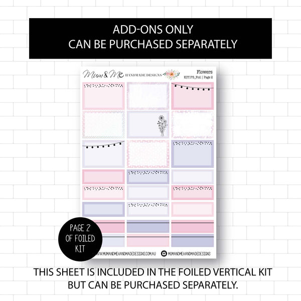 Foiled Kit: Flowers (SILVER FOIL)