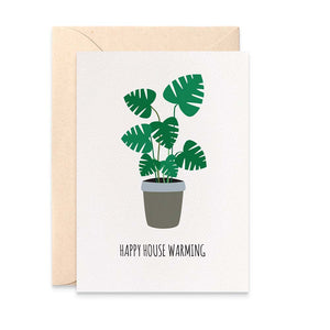 Monstera Plant Greeting Card by mumandmehandmadedesigns- An Australian Online Stationery and Card Shop