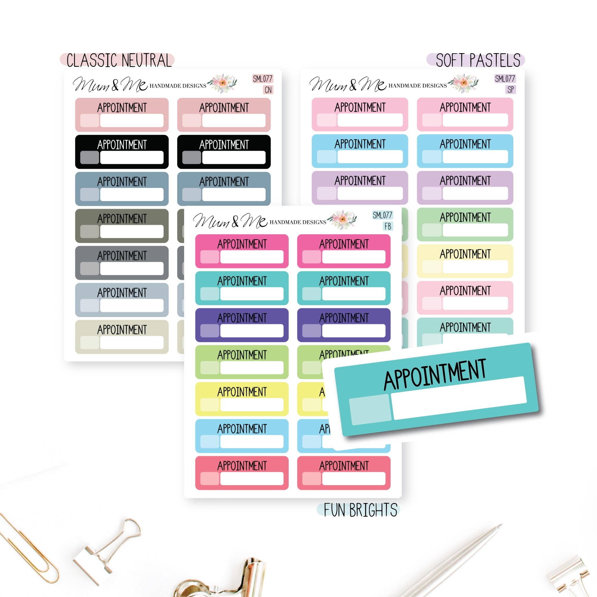 Stickers: Mini Appointment