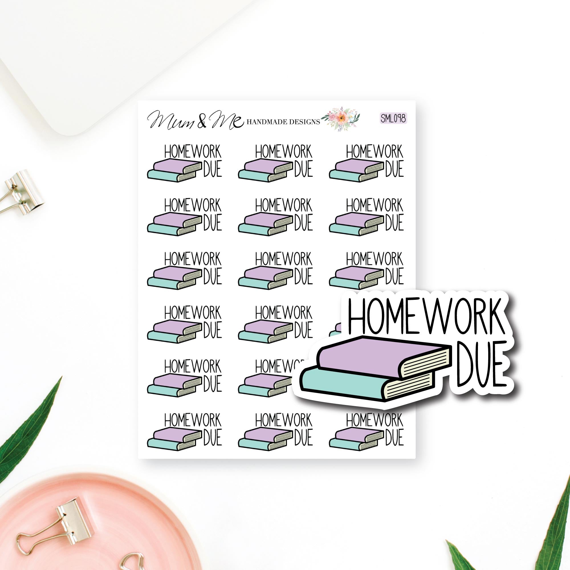 Stickers: Homework Due