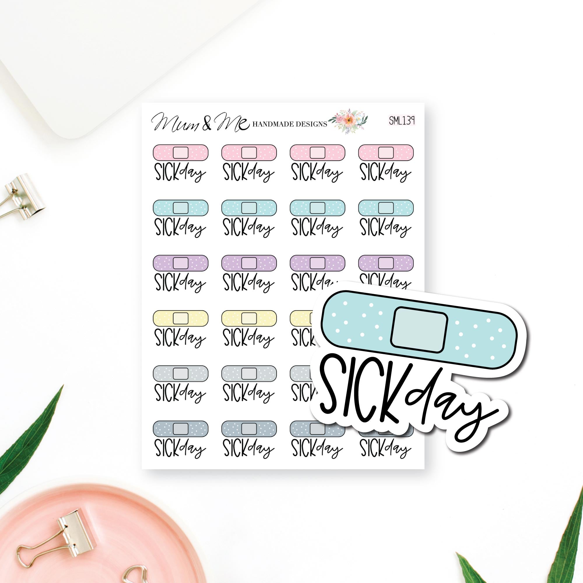 Stickers: Sick Day