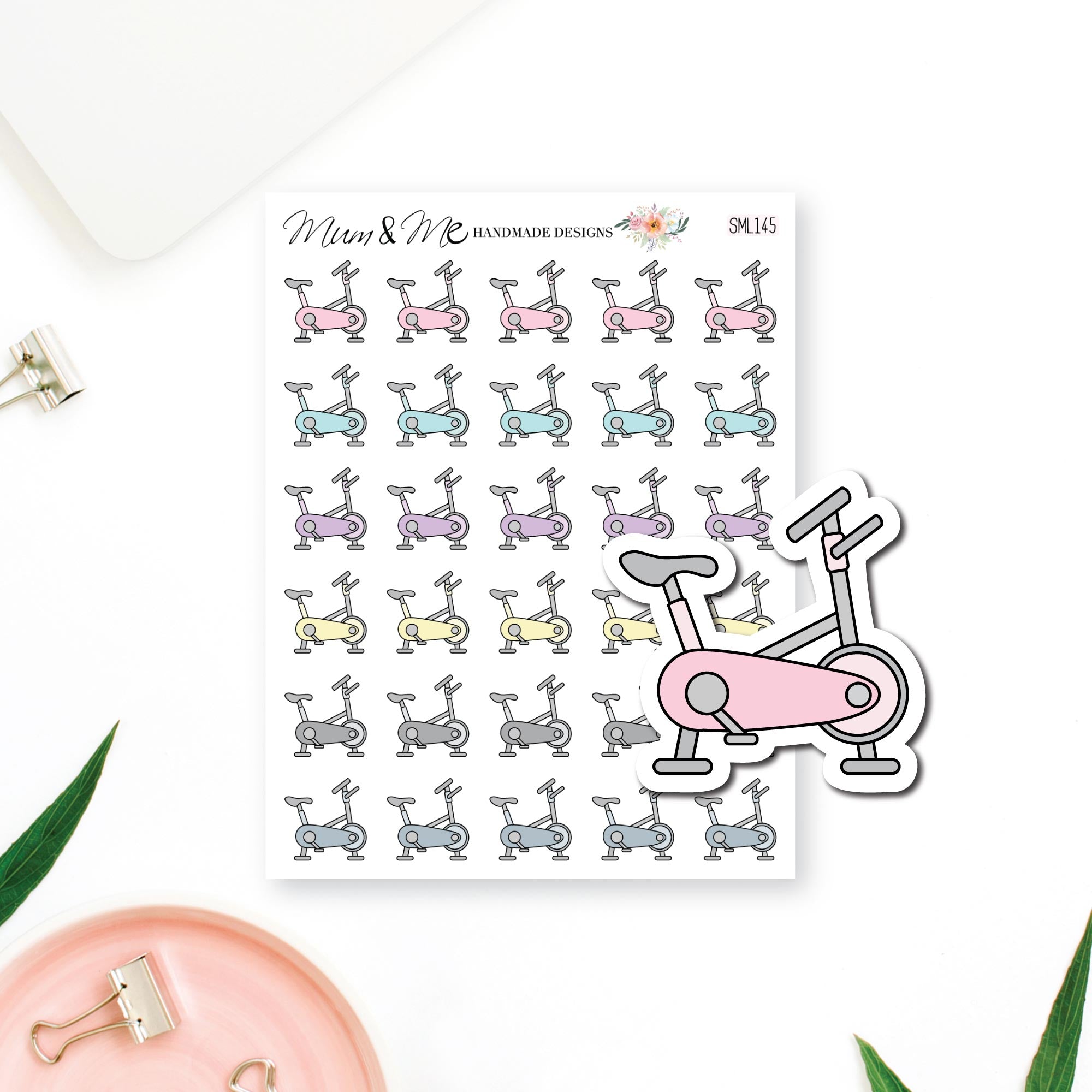 Stickers: Exercise Bike