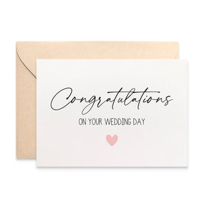 Congratulations Wedding Greeting Card by mumandmehandmadedesigns- An Australian Online Stationery and Card Shop