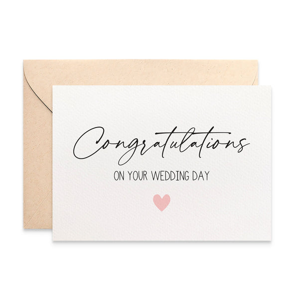 Congratulations Wedding Greeting Card by mumandmehandmadedesigns- An Australian Online Stationery and Card Shop