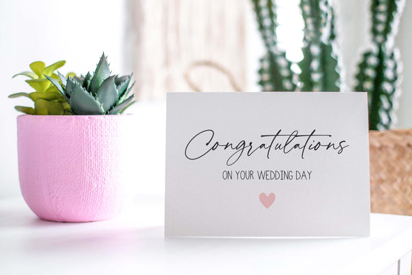 Congratulations Wedding Greeting Card by mumandmehandmadedesigns- An Australian Online Stationery and Card Shop