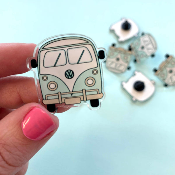 Acrylic Badge: Kombi Van