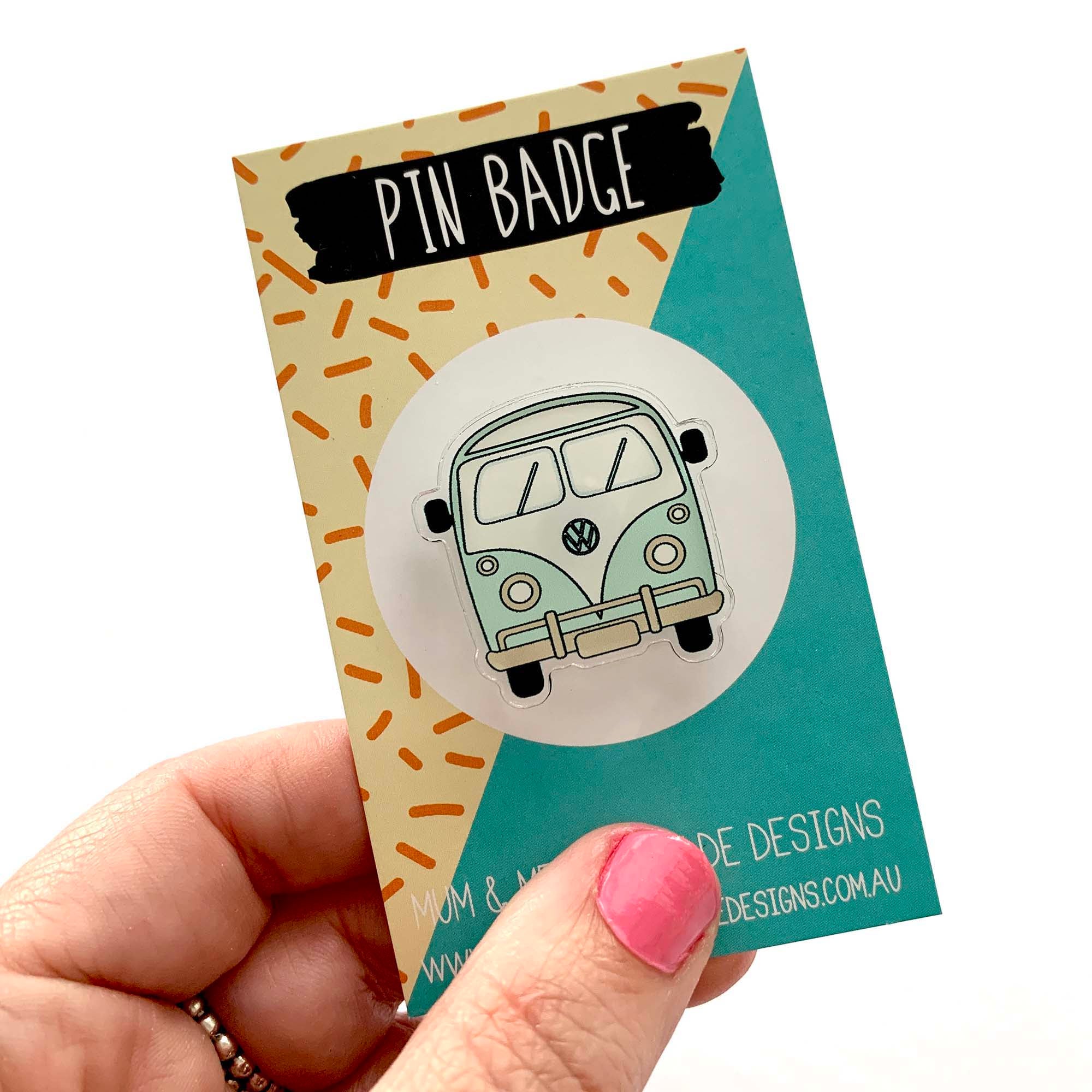 Acrylic Badge: Kombi Van